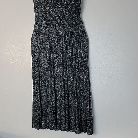 Kate Spade Mock Neck Metalic  Sparkle Midi Length Dress - Picture 3 of 14